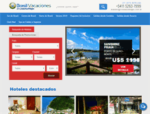 Tablet Screenshot of brasil-vacaciones.com.ar